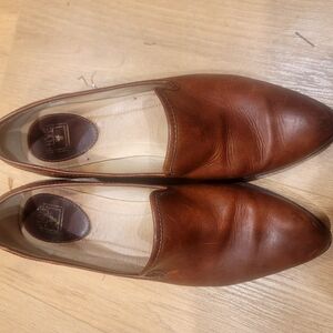 Frye Brown Leather Loafers Classic Flats